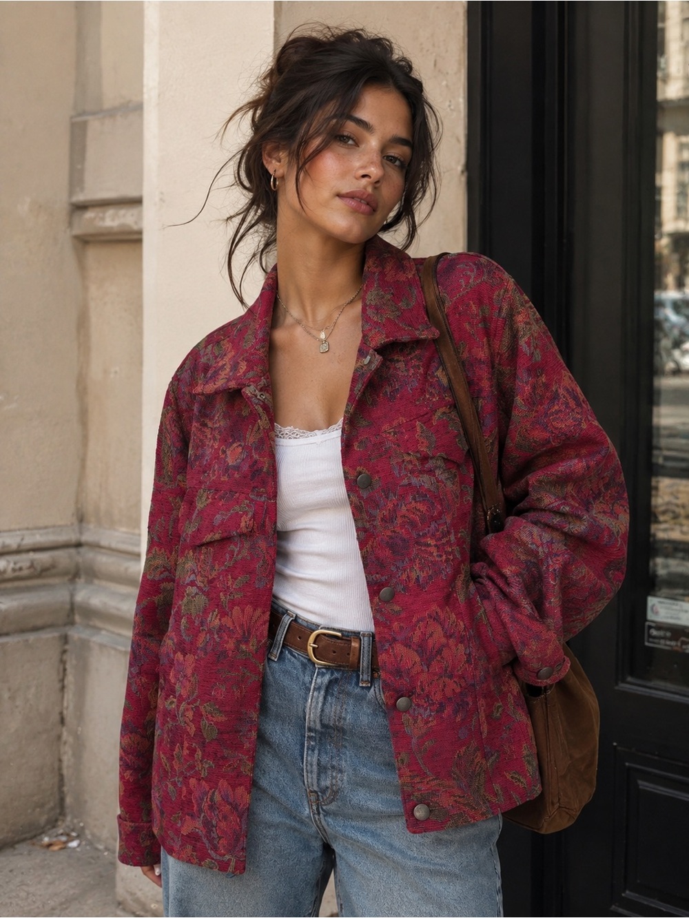Coldwater Creek tapestry lightweight jacket. Old money, Ralph Lauren vibes.